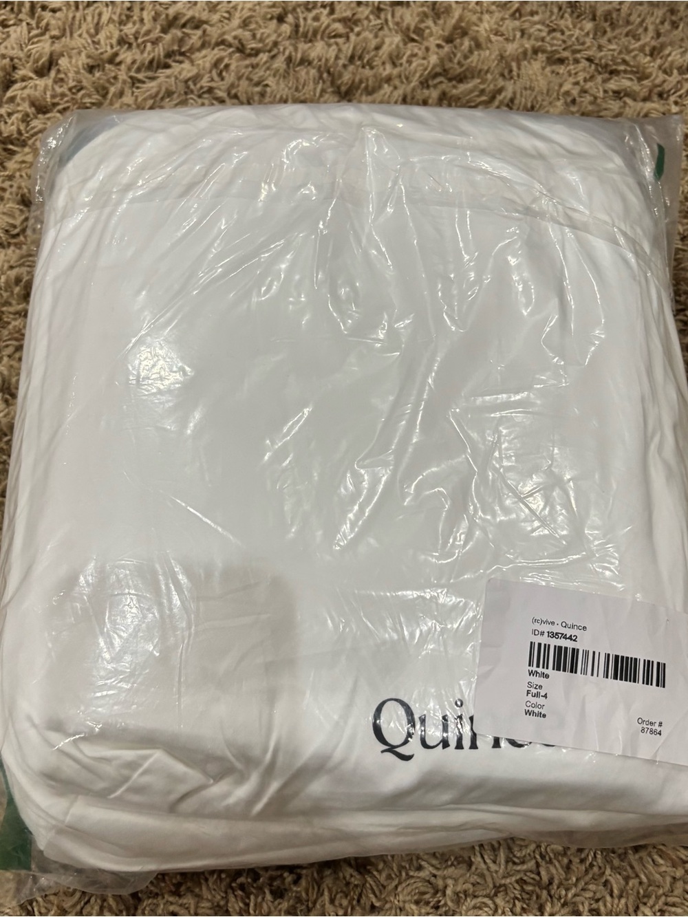 Quince Signature Giza Cotton Sateen Full Sheet Set White